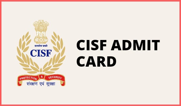 CISF Admit card