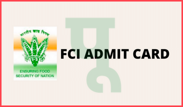 FCI Admit card