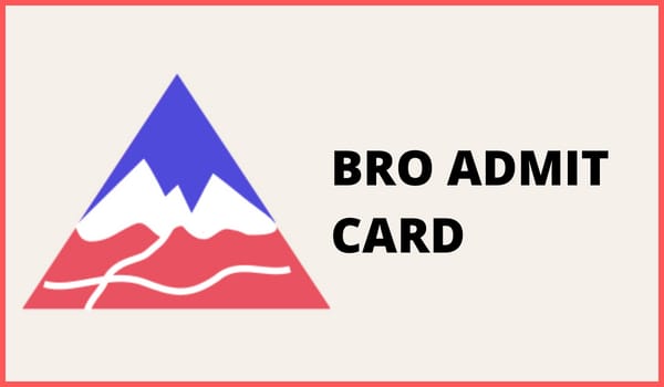 BRO Admit Card