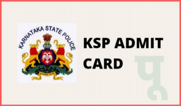 KSP Admit card