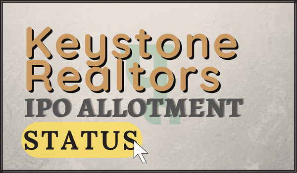 Keystone Realtors IPO Allotment Status