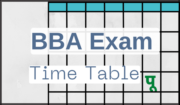BBA Time Table