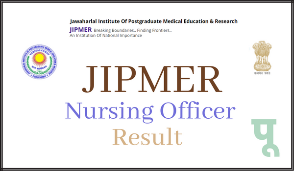 JIPMER-Nursing-Officer-Result