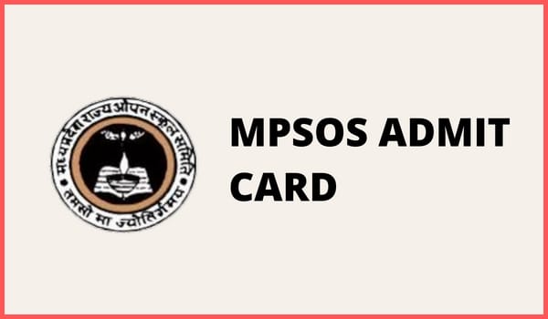 MPSOS Admit Card