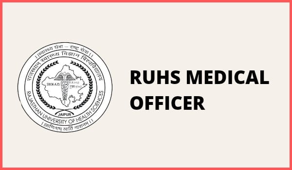 RUHS Medical Officer Admit card