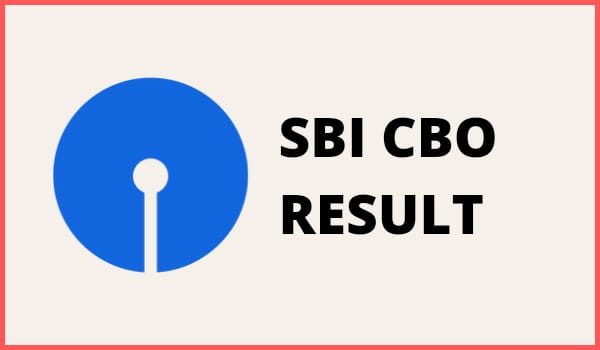 SBI CBO Result