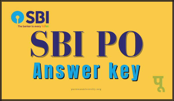 SBI PO Answer key