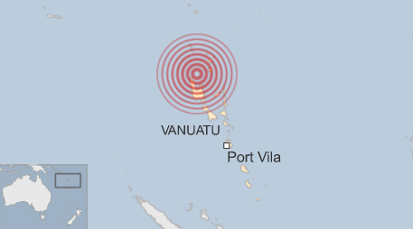 Vanuatu Affected areas