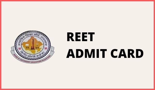 REET Admit Card