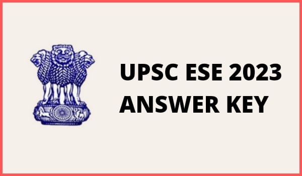 UPSC ESE 2023 Answer Key