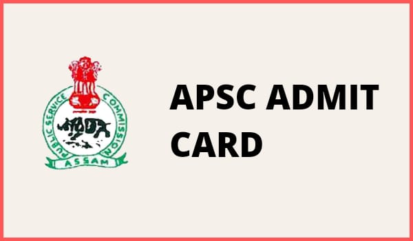 APSC Admit Card