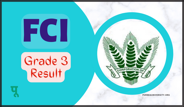 FCI Grade 3 Result