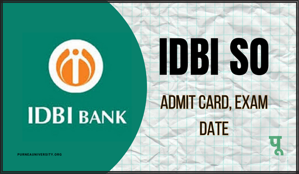 IDBI SO Admit Card