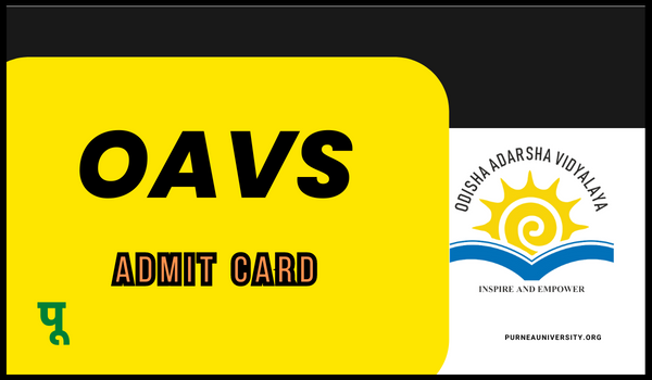 OAVS Admit Card